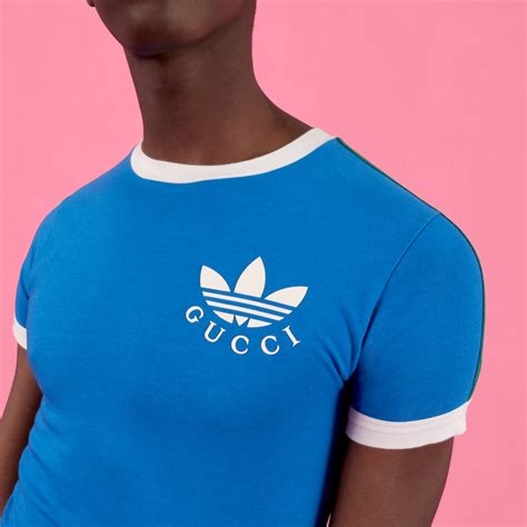 blue gucci adidas jacket|Gucci Adidas t shirts.